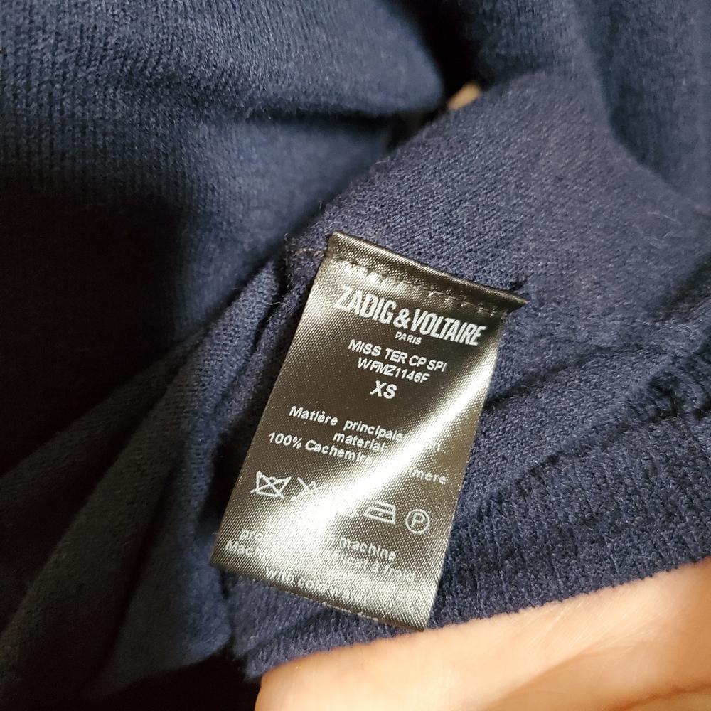 LAST CHANCE Zadig Voltaire Cashmere Embellished Sweater - Picture 2 of 4